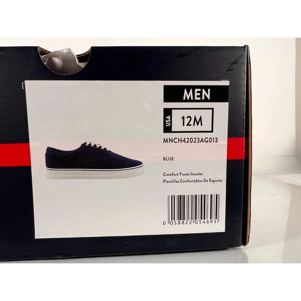 Chaps Mens Canvas Lace Up simple versatile Shoes Size 12 M Blue‎